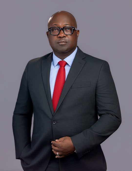 Frank Quarshie Djagbletey in a suit